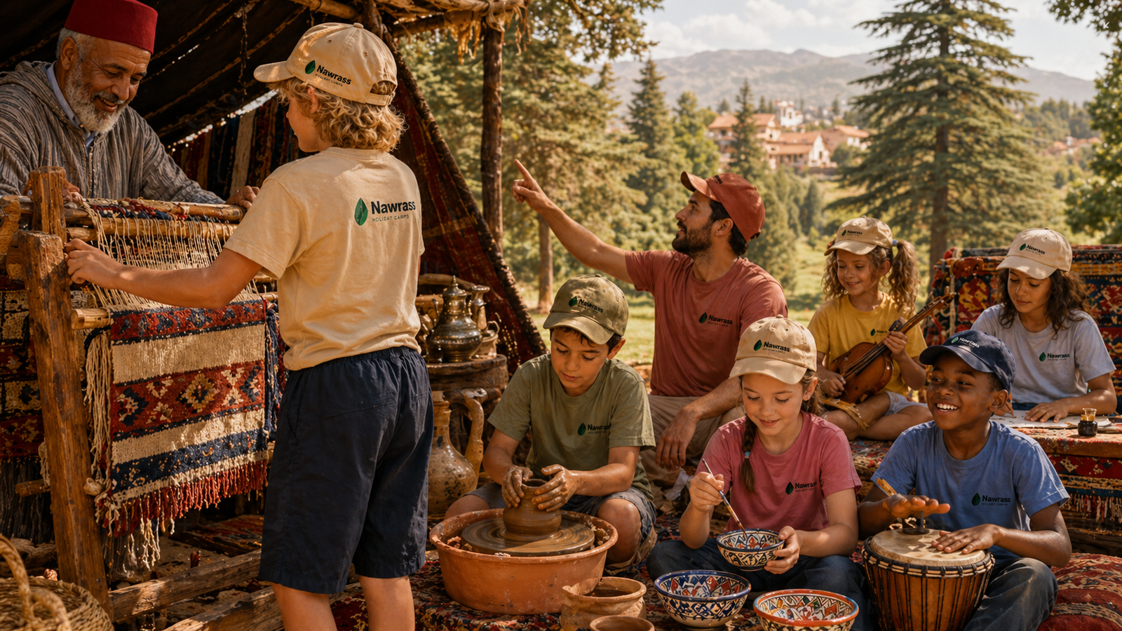 Nawrass holiday camp in Tetouan, Mediterranean coast, Morocco — the UNESCO 'white dove' medina